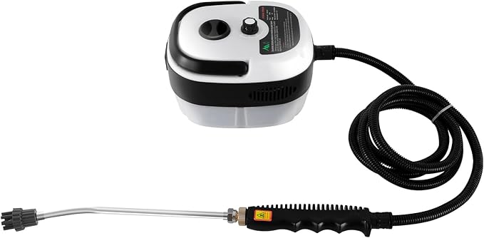 6 Gears Handheld Steam Cleaner Machine Portable Steamer for Cleaning with 1l Water Tank Capacity Heat-Up Portable Steamer for Stove Cleaning Pot Cleaning Kitchen Range Hood Cleaning Wall Cleaning