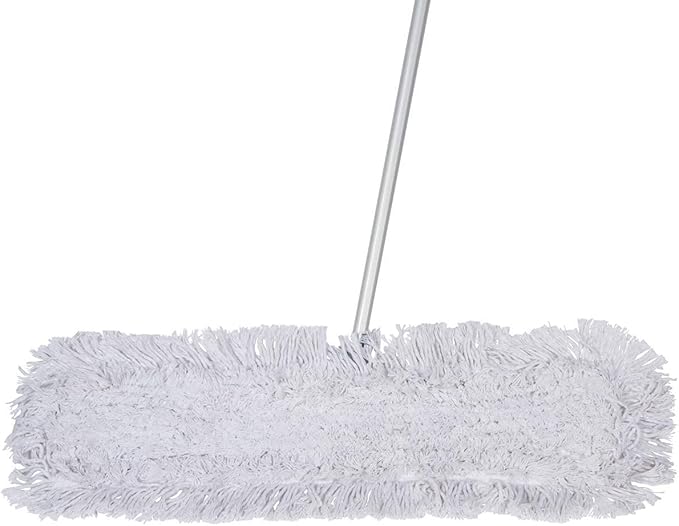 Commercial Dust Mop – 30 Inch Floor Sweeper for Hardwood Reusable Cotton Mop Head Extendable Handle Dry Mop for Floor Cleaning &amp Janitorial Supplies