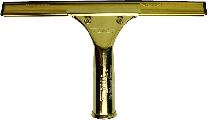 Ettore ProSeries Brass Squeegee 10-Inch