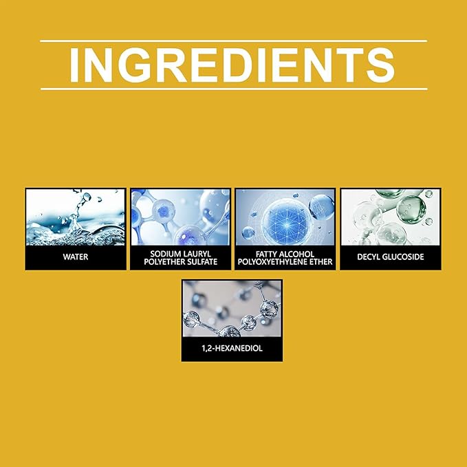 Kitchen Cleaner 8fl.oz Foam Heavy Duty Degreaser Spray Nozzle Waterless Grease Cleaner for Kitchen Oven Stove Counter Cabinet Glass Sink Wall Household Surfaces Home Cleaning Easy Use