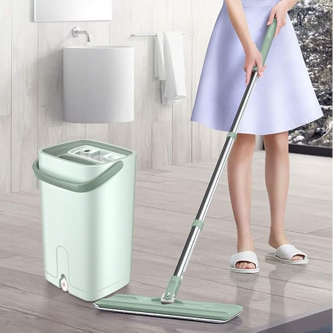 Flat Mop Fiber Cleaning Household Hand Washed Wooden Floor Lazy