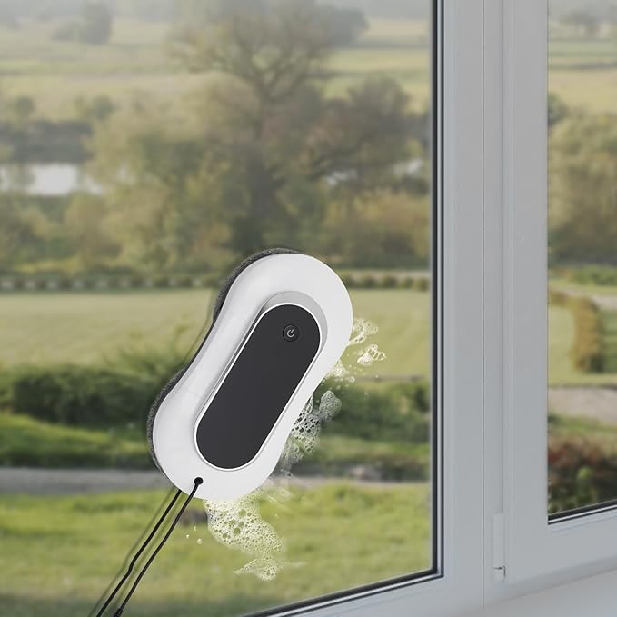 Window Cleaner Robot Smart Glass Cleaning Robot with Automatic Water Spray for Windows Mirrors Glass Doors Window Glass Tiles