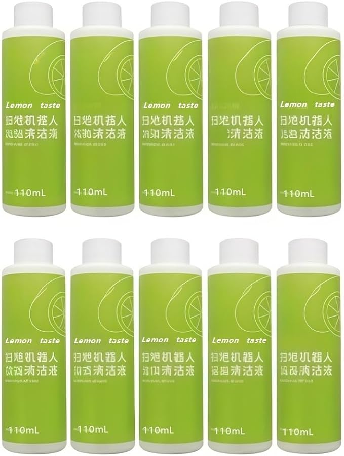 Cleaning Fluid. Compatible With ECOVACS Deebot Ozmo. Liquid T20 T30 N9＋T10 OMNI T10 TURBO X1 OMNI X1 TURBO Floor Cleaning Solution Liqui(110ml X5)