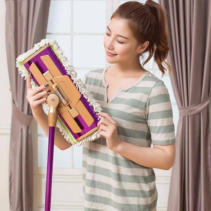 Mop Broom Professional Microfiber Mop for Hardwood Laminate Tile Floor Cleaning Stainless Steel Telescopic Handle