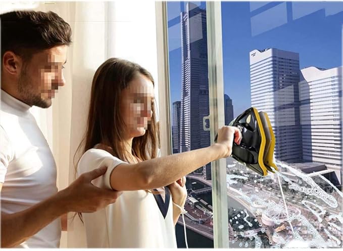 Magnetic Window Cleaner Double-Side Magnetic Glass Cleaner Home Indoor and Outdoor Single Layer/Double Layer/Three Floors 15-42Mm Anti-Pinch Hand with Plastic Ergonomic Handle Design