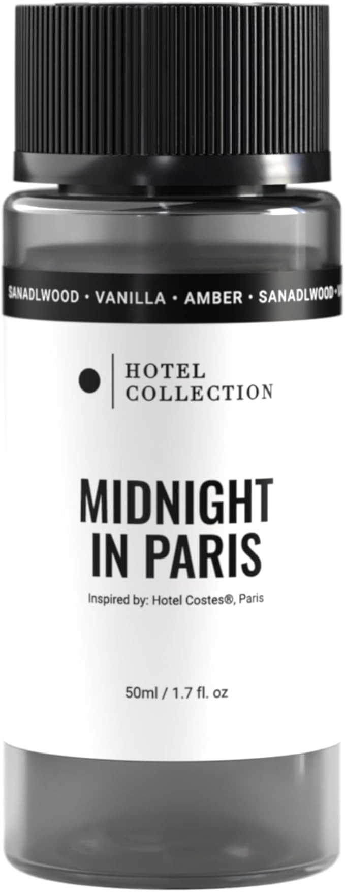 Hotel Collection Diffuser Oil - Midnight in Paris - Aromatherapy Essential Fragrance Oil - Sandalwood Vanilla and Amber - 50mL 1.7 Fl oz