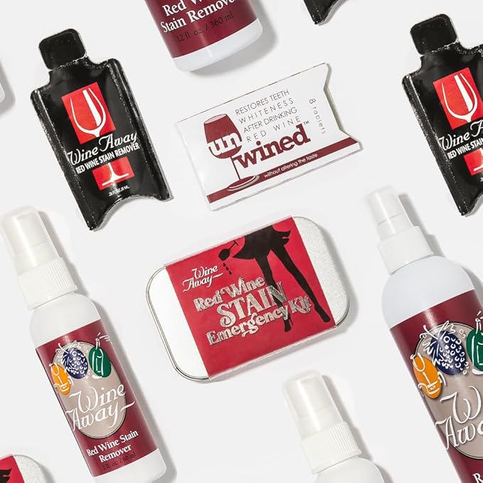 Wine Lover's Stain Removal Kit - Red Wine Stain Remover &amp Teeth Whitening Tablets