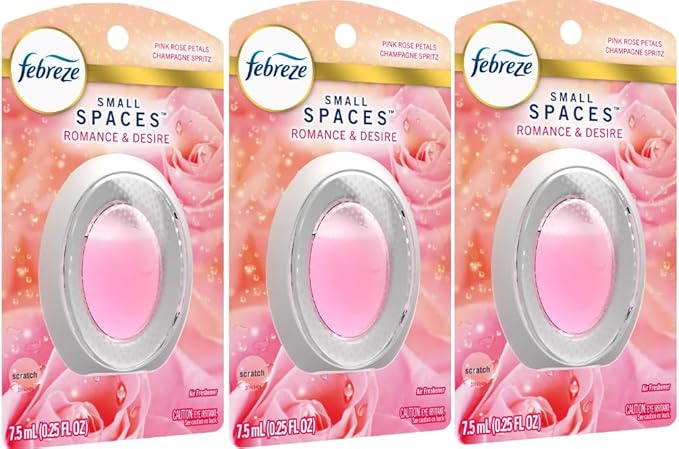 F.e.b.r.e.z.e Small Spaces Air Freshener- 0.25 fl oz (Pack of 3) (Romance &amp Desire)