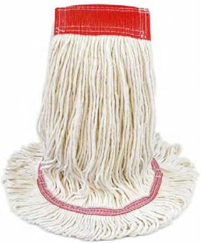 Wet Mop Premium Cotton Looped End Wide Bend 24 oz