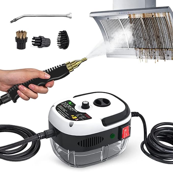 Portable Steam Cleaner 2500W High Temperature High Pressure Steam Cleaning Machine 6 Adjustable Speeds Handheld Steam Cleaner for Deep Cleaning Kitchen Floors Car Bathroom