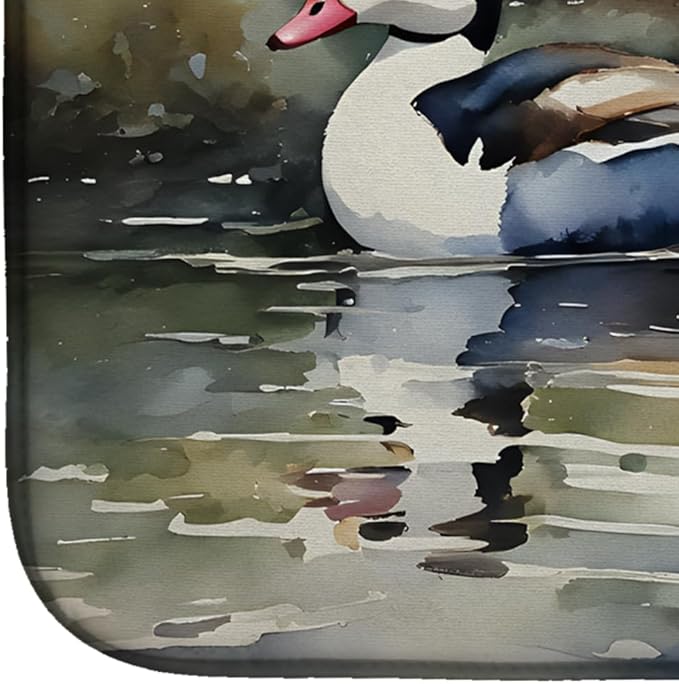 Caroline's Treasures DAC3194DDM Bufflehead Dish Drying Mat Absorbent Dish Drying Mat Pad for Kitchen Counter Dish Drainer Mat for Countertop 14 x 21 Multicolor