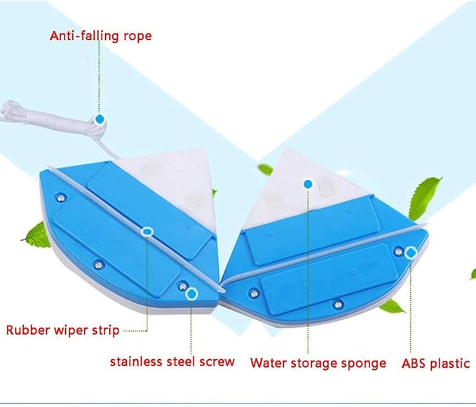 Double-Sided Magnetic Window Cleaner Glass Cleaning Brush Wiper Household Tools For Single Layer Sided Wipe Thickness