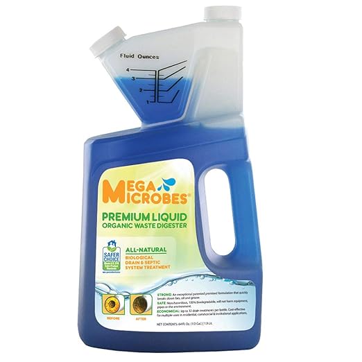 MML-5GL MML-64FL No-Mixing Liquid Drain Septic Trap and Pump Treatment 64-Ounce Bottle