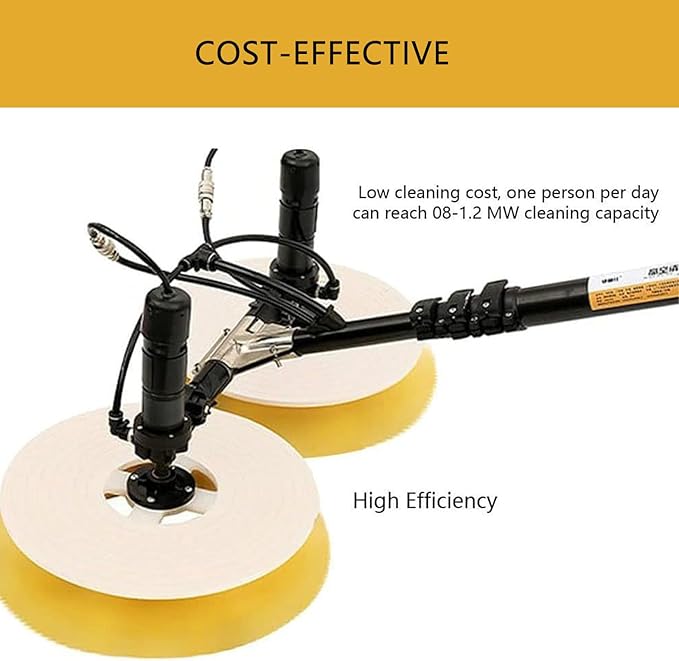 Window Cleaner Tool Window Washing Equipment Double Head Electric Retractable Design Suitable for Cleaning High Altitude Glass Cleaning Photovoltaic and Solar PanelsGPBB7.5M