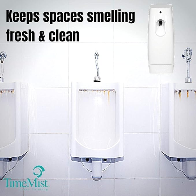 TimeMist Premium Metered Air Freshener Refills - Baby Powder - 7.1 oz (Case of 12) 1042686 - Lasts Up To 30 Days and Neutralizes Tough Unwanted Odors