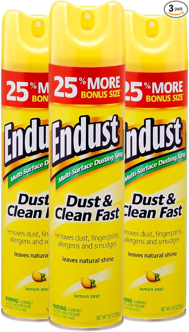 Endust Lemon Zest Multi-Surface Dusting and Cleaning Spray Lemon Zest 3-Pack