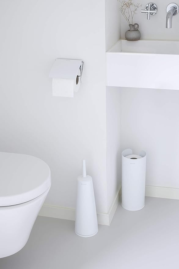 Brabantia Toilet Brush and Holder White (414664) (Pack of 2)