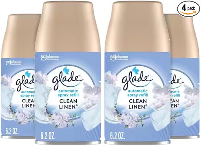 Combo 6.2 oz. Clean Linen Automatic Air Freshener Refill (4-Count)
