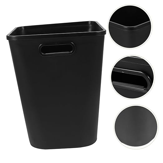Homoyoyo Spacious Kitchen Trash Can Large Garbage Can Plastic Bathroom Bedroom Office Waste Basket