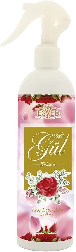 Air Freshener Spray Rose Scent 400 ml Room Deodorizer Long Lasting Fragrance Home and Office Use Odor Eliminator - One Size