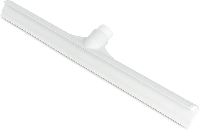 SPARTA 20 Floor Squeegee Replacement Head Seamless Rubber with Rust-Free Plastic Frame for HACCP Compliance Heavy-Duty Industrial Use Thermoplastic Rubber 20 Inches White