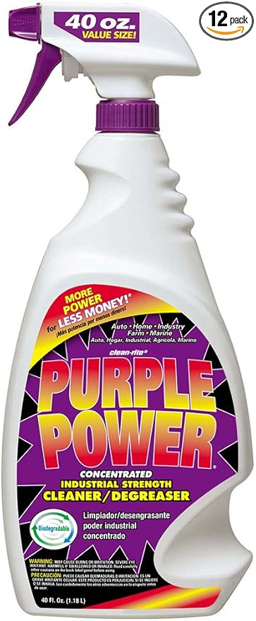 Purple Power (4319C-12PK) Industrial Strength Cleaner and Degreaser - 40 oz. (Case of 12)