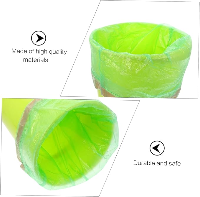 10 Packs Disposable Drawstring Trash Bags Large Capacity Leakproof Plastic Garbage Bags for Home Office Bathroom Waste Organizer