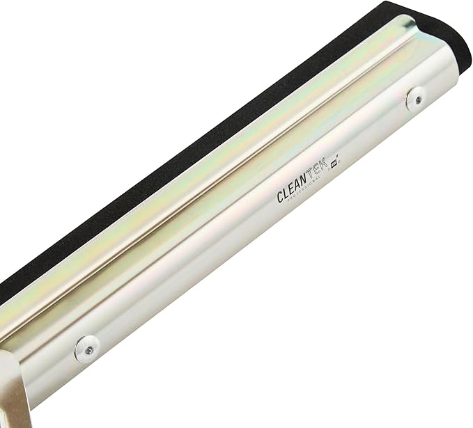 Restaurantware-SQUEEGEE ONLY: Clean Tek Professional 21.75 Inch Floor Squeegee 1 Broom With Double Rubber Blade - Handle Sold Separately Heavy-Duty Steel Wiper For Concrete Floor