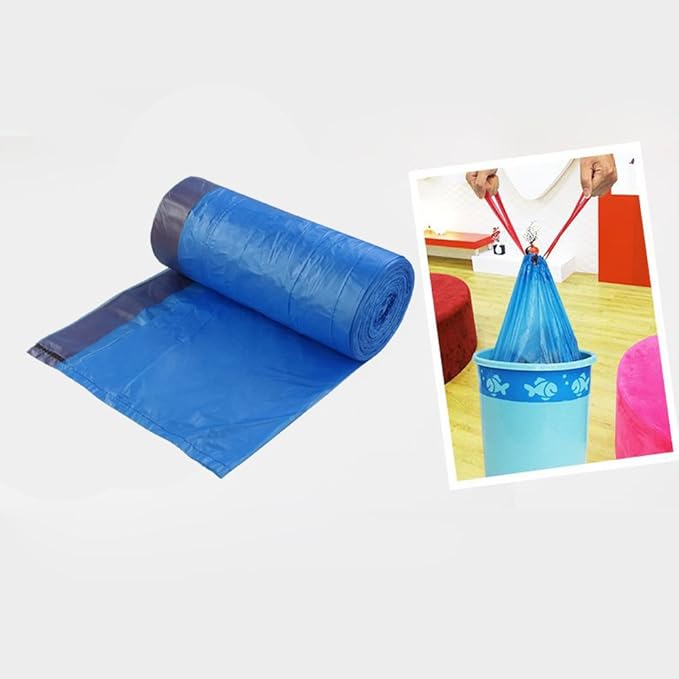 Fiaze Drawstring Trash Bags 6 Gallon 200 Counts (Blue)