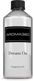Aroma360 Dream On Fragrance Oil Blend - 500ML - Scented Aromatherapy Diffuser Oil with Serene White Tea Healing Aloe Vera and Warm Earthy Cedar