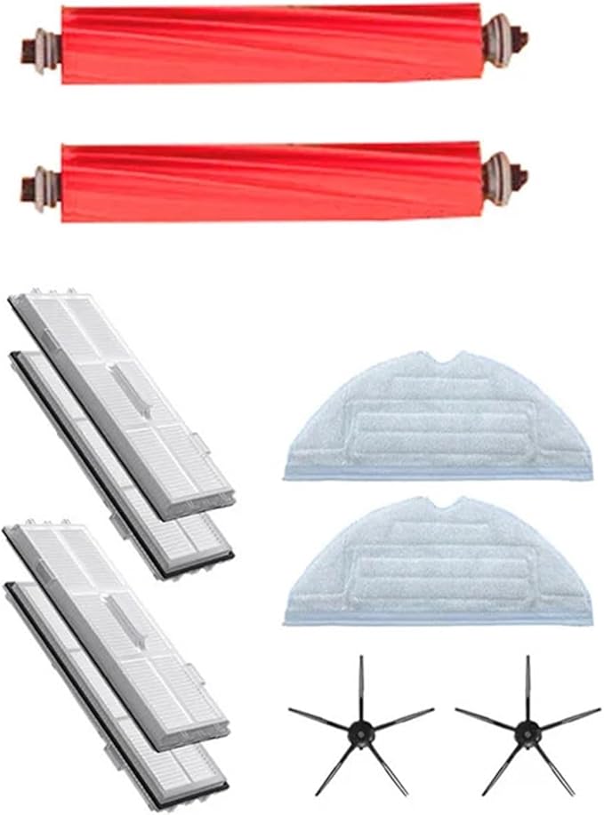 BeNtli Vacuum Cleaner PartsMain BrushHepa FilterSide BrushMop ClothsCompatible for Xiaomi T7S T7plus T7Splus S7 S7 Plus (Color : As Shown-18)
