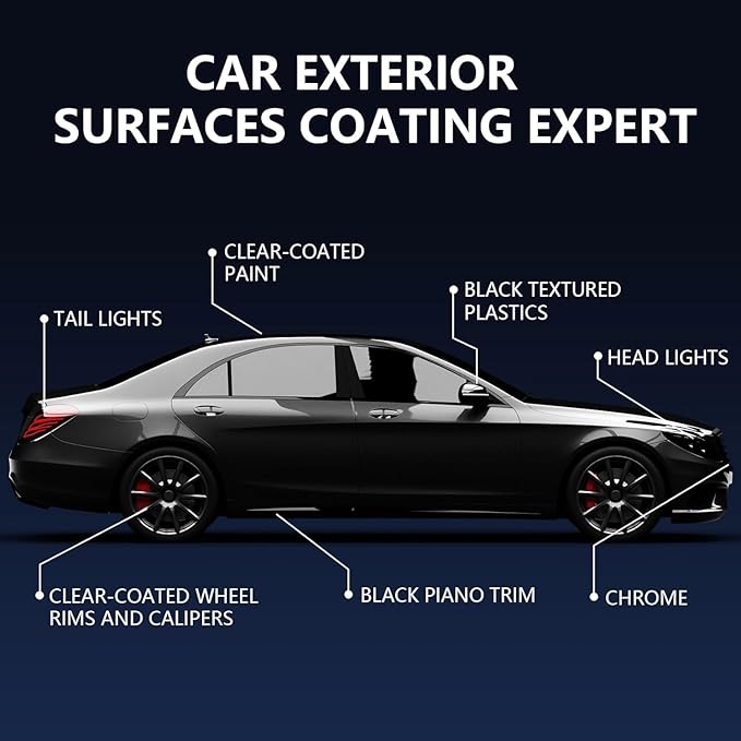 Jocecury 500ML Kitchen Foam Cleaner &amp 3-in-1 Ceramic Car Coating Spray