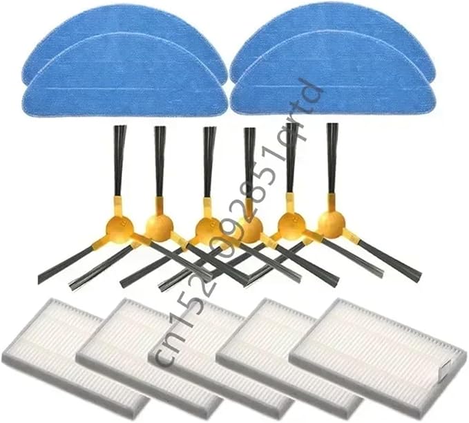 MIUYTRN Robot Cleaner Main Roller Side Brush Mop Cloth Rags X5X6X8 3 Robotic Vacuum Cleaner Parts cuicui(Set 3)