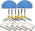 MIUYTRN Robot Cleaner Main Roller Side Brush Mop Cloth Rags X5X6X8 3 Robotic Vacuum Cleaner Parts cuicui(Set 3)