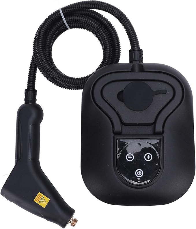 Steam Cleaner Portable Car Cleaning Steamer with 3 Brush Heads for Stovetop Wall Bathroom Kitchen Living Room Hard Floors Tiles (US Plug 110V)