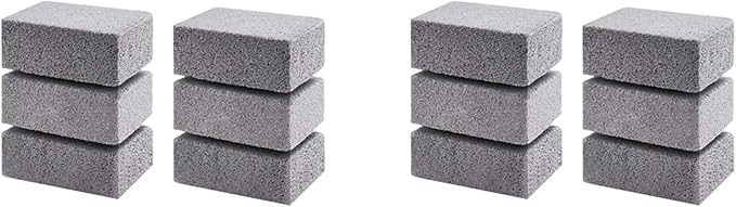 12Pcs BBQ Grill Clean Brick Block Barbecue Cleaning Stone BBQ Racks Stains Grease Cleaner Gadgets Kitchen BBQ Tools