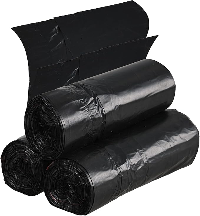 Begale 8 Gallon Drawstring Trash Bags Black 110 Counts