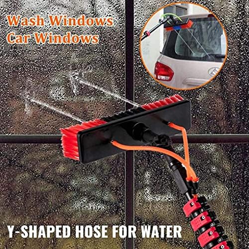 Window Cleaning Brush Window Cleaning Pole Telescopic Brush Car Wash for Motorhomes and Buses Suitable for Photovoltaic and Solar Panels Window Cleaning Head