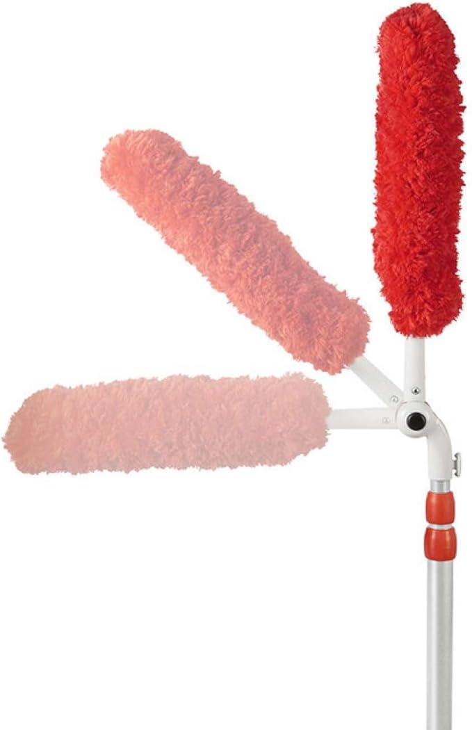 OXO Good Grips 3-in-1 Extendable Microfiber Long Reach Duster with Interchangeable Heads 8 ft