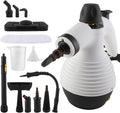Steam Cleaner Pressurized Handheld Mop Steam Cleaner for Home with 18 PCS Accessory &amp Safety Lock Large Capacity Mop Steam for Cleaning Car Bathroom Shower Window Grime Grease - White