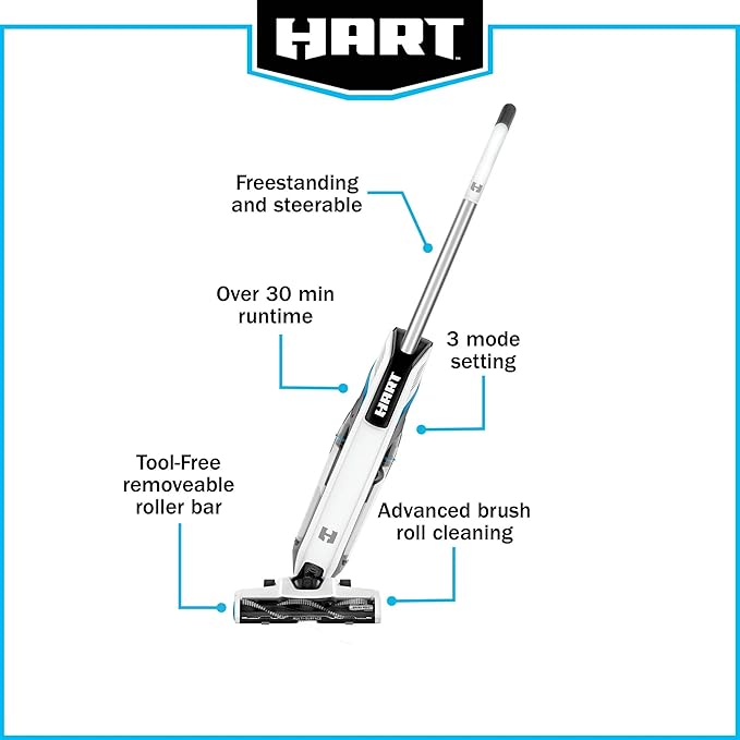 HART 20-Volt High Capacity Cordless Stick Vacuum (Tool ONLY- Battery and Charger NOT Included)