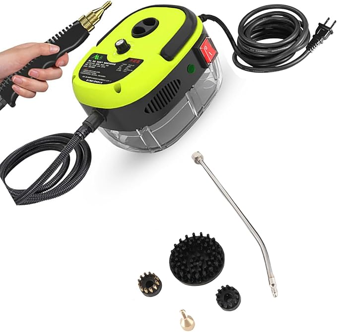 ZJchao Steam Cleaner 2500W Portable High Temperature Pressurized Steam Cleaning Machine Handheld Steam Cleaner Steam Cleaner for Home with Brush Heads for Kitchen Furniture Bathroom