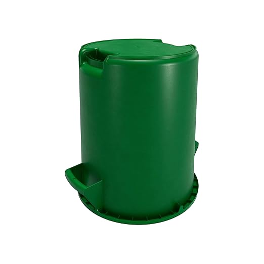 SPARTA Bronco Waste Container Trash Container Round Trash Bin for Disposal 10 Gallons Green