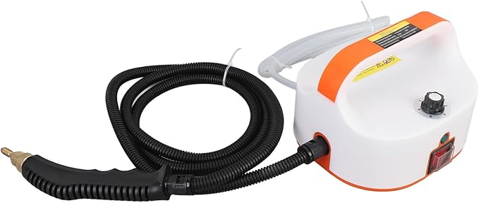 Handheld Steam Cleaner Electric Steam Cleaning Machine with 6 Stages Rotary Knob 50-400ML / MIN Steam Output for Air Conditioner Refrigerator Car Detailing (US Plug 110V)