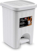 Stefanplast Elegance Bathroom Dustbin White 20.5 x 20.5 x 28 cm
