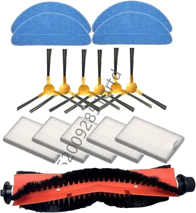 MIUYTRN Robot Cleaner Main Roller Side Brush Mop Cloth Rags X5X6X8 3 Robotic Vacuum Cleaner Parts cuicui(Set 2)