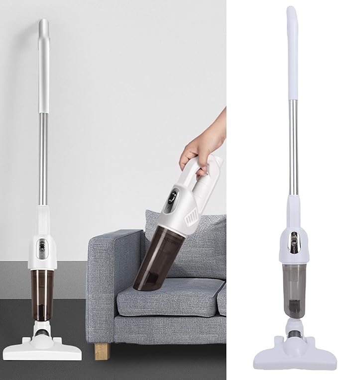 Fafeicy Cordless Vacuum Cleaner 2 in 1 Stick Handheld Rechargeable Powerful Suction 20000PA Low Noise for Home Car Cleaning