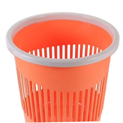 Ciieeo 2pcs Plastic Round Wastebasket Kitchen Trash Can Litter Trash Bin Under Sink Garbage Can Office Basket