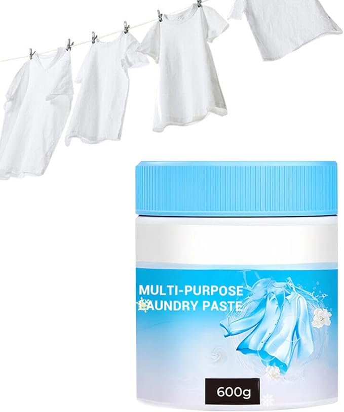 Multi-purpose Deep Cleaning Laundry Paste Deep Stain Remover Cleaning Paste for Clothes and Shoes Multi-functional Cleaning and Stain Removal Cream Pasta Concentrado Para Lavar Ropa (600G)