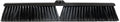 Restaurantware-BROOM HEAD ONLY: Clean Tek Professional 23.62-Inch Push Broom Head 1 Heavy-Duty Cleaning Tool - Handle Sold Separately Fine Flagged Bristles Black Plastic Outdoor Use